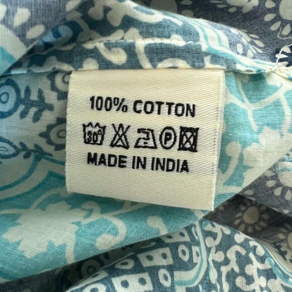 Irving & Fine for Lucky Brand Patchwork Balloon Sleeve Kaftan Dress - Picture 7 of 12